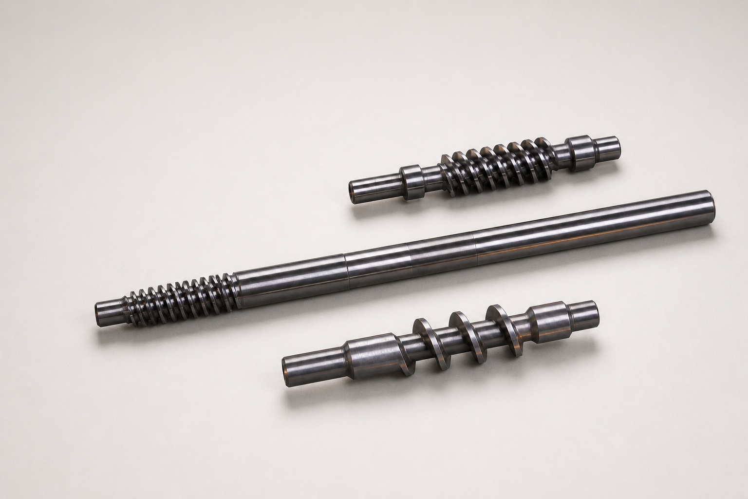 Precision worm shaft components